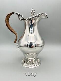 Edwardian Sterling Silver Hot Water Jug, C. S Harris & Sons, London, 1903