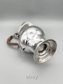 Edwardian Sterling Silver Hot Water Jug, C. S Harris & Sons, London, 1903