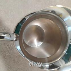 Elegant Sterling Silver Pitcher, vintage art deco style, for water, etc