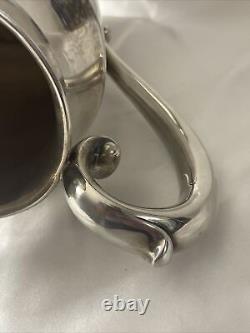 Elegant Vintage Wallace Sterling Silver Water Pitcher #201 4 1/2 Pts 569 Grams
