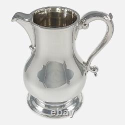 Elizabeth II Sterling Silver Beer Jug / Water Pitcher Wakely & Wheeler 1971