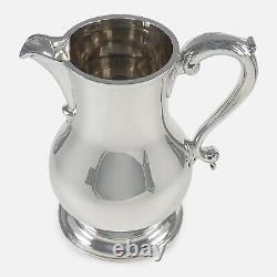 Elizabeth II Sterling Silver Beer Jug / Water Pitcher Wakely & Wheeler 1971