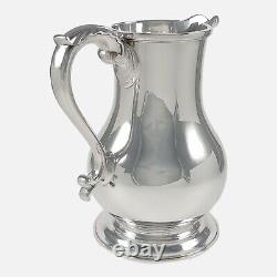 Elizabeth II Sterling Silver Beer Jug / Water Pitcher Wakely & Wheeler 1971