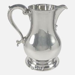 Elizabeth II Sterling Silver Beer Jug / Water Pitcher Wakely & Wheeler 1971