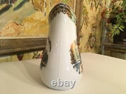 English Etruscan Style Staffordshire Water Jug Pottery Lustre Pitcher c1870