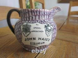 Excellent Condition John Haig's Glenleven Whisky Water Jug