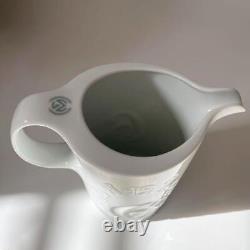 FRANCK MULLER PITCHER Water Jug Vase Number Motif White H16cm Interior accessory