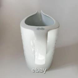 FRANCK MULLER PITCHER Water Jug Vase Number Motif White H16cm Interior accessory