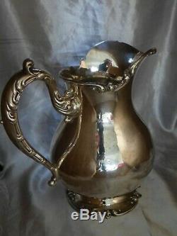 FRANK WHITING STERLING WATER PITCHER script mono DUHME 26.9 ozt SCRAP or NOT