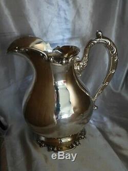 FRANK WHITING STERLING WATER PITCHER script mono DUHME 26.9 ozt SCRAP or NOT