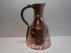 FRENCH COPPER WATER JUG / PITCHER 19th