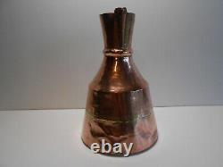 FRENCH COPPER WATER JUG / PITCHER 19th