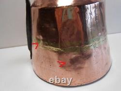 FRENCH COPPER WATER JUG / PITCHER 19th