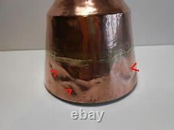 FRENCH COPPER WATER JUG / PITCHER 19th