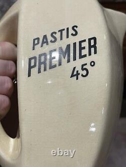 FRENCH Pastis Premier 45 Anis Advertising Water Jug Pitcher 1920s-40s Vintage