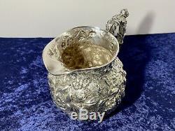 Fantastic Minty S. Kirk & Son Sterling Silver Water Pitcher, Repousse Pattern