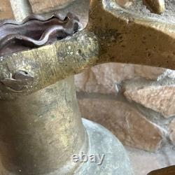 Farmhouse Antique Dovetailed Turkish Hammered Copper Pitcher or Water Jug