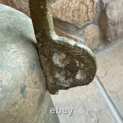 Farmhouse Antique Dovetailed Turkish Hammered Copper Pitcher or Water Jug