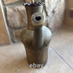 Farmhouse Antique Dovetailed Turkish Hammered Copper Pitcher or Water Jug