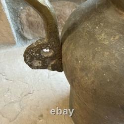 Farmhouse Antique Dovetailed Turkish Hammered Copper Pitcher or Water Jug