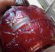 Fenton Ruby Red Carnival Apple Tree Art Glass Large Water Pitcher Jug