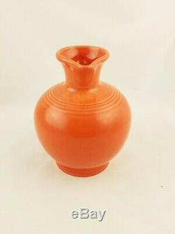 Fiestaware Persimmon Carafe Fiesta Retired Orange 60 oz Water Pitcher Jug