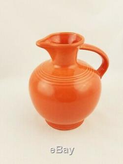 Fiestaware Persimmon Carafe Fiesta Retired Orange 60 oz Water Pitcher Jug