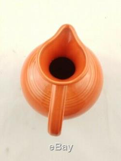 Fiestaware Persimmon Carafe Fiesta Retired Orange 60 oz Water Pitcher Jug