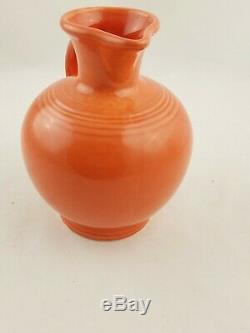 Fiestaware Persimmon Carafe Fiesta Retired Orange 60 oz Water Pitcher Jug