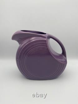 Fiestaware Retired Lilac Large Water Disc Pitcher/Jug
