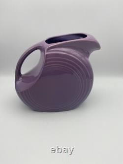 Fiestaware Retired Lilac Large Water Disc Pitcher/Jug