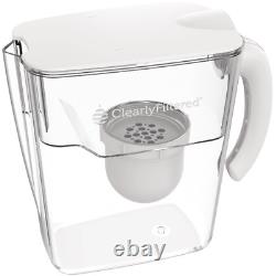 Filtered Water Pitcher Removes 365+ Contaminants, BPA/BPS Free, 1 Filter Inclu