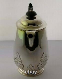 Fine Solid Silver Hot Water Jug 627g Walker & Hall Sheffield 1930