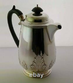 Fine Solid Silver Hot Water Jug 627g Walker & Hall Sheffield 1930