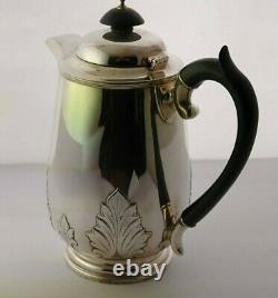 Fine Solid Silver Hot Water Jug 627g Walker & Hall Sheffield 1930