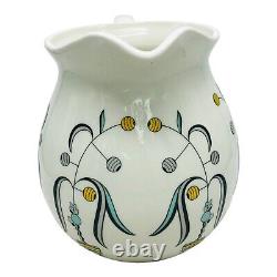 Fishs Eddy NY Floral Italian Printed Pitcher Wine Juice Water Jug Deco Abstract
