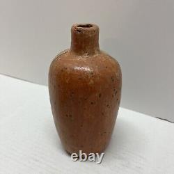 Folk Art Pottery Eagle Jug/ Water pitcher with removable top 9x4
