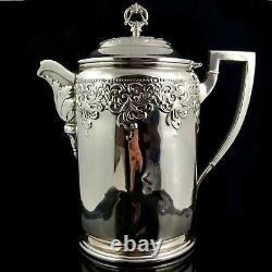 Forbes Quadruple Silver Plate Pitcher 1910 antique metal arts water jug ct tgc