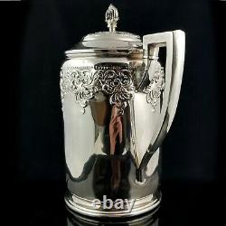 Forbes Quadruple Silver Plate Pitcher 1910 antique metal arts water jug ct tgc