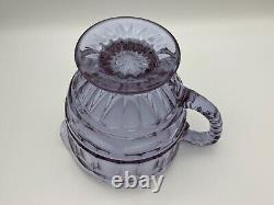 Fostoria Hermitage Wisteria Water Pitcher or Jug Neodymium Glass