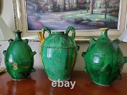 French Antique Earthenware Pot Pottery Ceramic Pitcher Water Ceramic Cruche