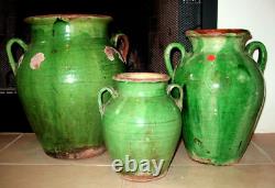 French Antique Earthenware Pot Pottery Ceramic Pitcher Water Ceramic Provencal