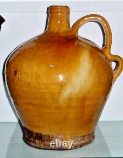 French Antique Earthenware Pot Pottery Ceramic Pitcher Water Ceramic Provencal