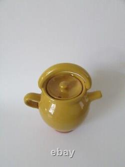 French Les Cruche Yellow Mustard Water Pitcher NWT