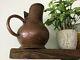 French Vintage Copper Water Jug Pitcher Large Beautiful Hand Made