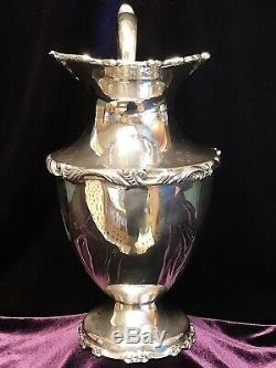 GORGEOUS Lg 11-1/2 Mexican Sterling Silver. 925 Water Pitcher w Mono 1217 Grams