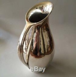 Georg Jensen Sterling Silver Water Pitcher 432A Midcentury Modern Hand Wrought