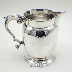George II Hot Water Jug Milk Pitcher Fuller White Sterling Silver London 1749