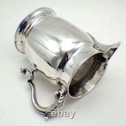 George II Hot Water Jug Milk Pitcher Fuller White Sterling Silver London 1749