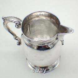George II Hot Water Jug Milk Pitcher Fuller White Sterling Silver London 1749